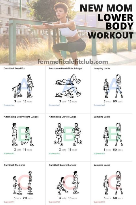 Can't make it to mommy and me fitness classes? Then try this lower body workout because as a new mom you need strength in your lower body to help lift babies and small children. This workout helps build strength and shape your legs, hamstrings, glutes and thighs. #momsintofitness #exercise #postpartum #postnatal #momsfitness #newmommyworkout #newmomworkout #lowerbodyworkout #bootyworkout Postpartum Upper Body Workout, 6 Week Postpartum Workout, Exercise Postpartum, Legs Hamstrings, Workout Postpartum, 5 Day Workout Plan, Exercise Legs, New Mom Workout, After Baby Workout