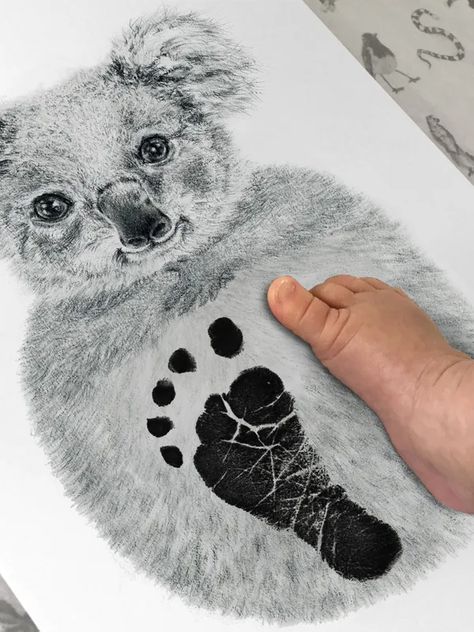 Lucy Coggle Baby Koala Footprint Kit | JoJo Maman Bebe