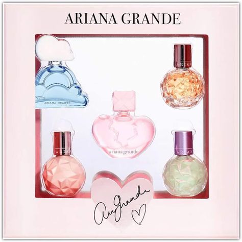 Ariana Grande Deluxe Mini Parfum Coffret Set! Includes 5 Piece Deluxe Mini Eau De Parfum! Ari's Most Loved Fragrances! Experience The Ultimate Set Of Fragrances!: Amazon.ca: Beauty Ariana Grande Gift Set, Ariana Grande Perfume Set, Toulouse Grande, Perfume Ariana Grande, Mini Parfum, Ariana Perfume, Ariana Grande Fragrance, Ariana Grande Images, Ariana Grande Perfume