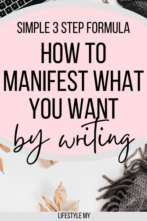 Simple 3 step formula on how to manifest by writing things down! Learn how to manifest what you want by writing and journaling! How to manifest someone, how to manifest love, money, or even a text from someone! #howtomanifest, #manifestations, #thelawofattraction, #the secret, #manifestbywriting Money Earning, Gratitude Affirmations, Law Of Attraction Money, Wealth Affirmations, Success Affirmations, Manifestation Board, Manifestation Law Of Attraction, Manifesting Money, Manifestation Journal