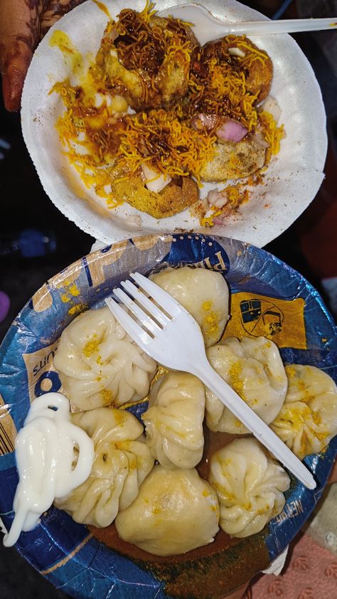 Dahi Puri and momos Dahi Puri, Snap Food, Quick Saves, Instagram