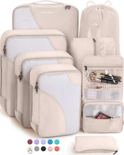 Travel Aesthetic and organization Suitcase Organizer, Suitcase Organization, Travel Cubes, Hanging Toiletry Bag, Packing Organizers, Luggage Organization, Packing Cubes, Travel Wardrobe, Toiletry Bag Travel