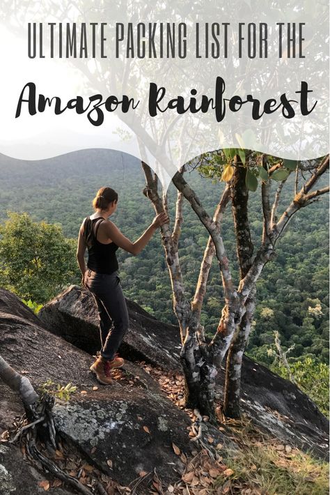 Amazon Jungle Travel: What Clothing to Wear & 45 Things to Pack for the Rainforest |Jungle Outfits Thailand Packing List, Jungle Travel, Jungle Outfit, Amazon River Cruise, Brazil Amazon, Thailand Packing, Things To Pack, Amazon Jungle, Backpacking South America