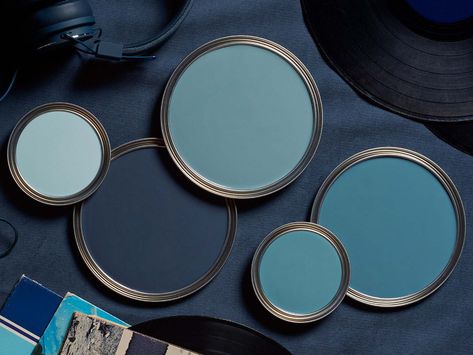 Best Benjamin Moore Blues, Benjamin Moore Blues, Warm Blue Paint Colors, Benjamin Moore Paint Colors Blue, Benjamin Moore Historical Colors, Benjamin Moore Yellow, Benjamin Moore Bedroom, Cobalt Blue Paint, Benjamin Moore Blue