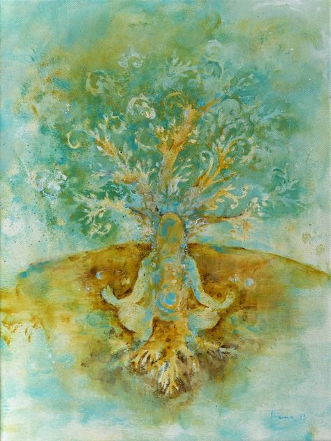 “We need a warrior’s heart that lets us face our lives directly, our pains and limitations, our joys and possibilities.” ~ Jack Kornfield <3 lis Buddha Tree, Mother Earth Art, Jack Kornfield, Yoga Lotus, Om Yoga, Consciousness Art, Earth Art, Abstract Acrylic Painting, Yoga Art