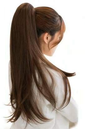 High Ponytail Hairstyles, Long Hair Ponytail, Straight Hair Extensions, Straight Ponytail, Long Brown Hair, High Ponytails, Long Straight Hair, Beautiful Long Hair, Aesthetic Hair