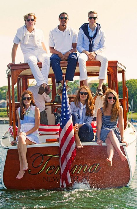 Classy Girls Wear Pearls: Newport Harbor Cruise New England Prep, Sarah Vickers, Club Attire, Newport Blue, Classy Girls Wear Pearls, Kiel James Patrick, Yacht Party, James Patrick, Wear Pearls