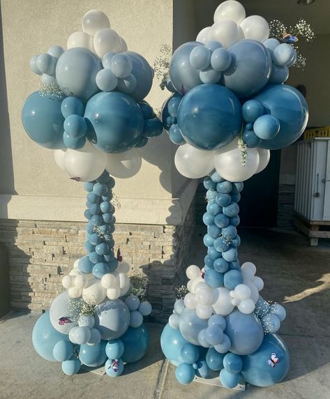 Balloon Organization, Ballon Tower, Halloween Balloons Decorations, Balloon Pillars, Balloon Bouquet Diy, Balloon Tower, Balloon Crafts, Halloween Balloons, Balloon Arrangements