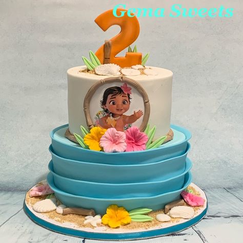 Baby Moana Birthday Cake, Moana Cake Ideas, Moana Cake Design, Baby Moana Cake, Moana Theme Cake, Moana Birthday Party Cake, Dedication Cake, Moana Birthday Cake, Moana Birthday Party Theme