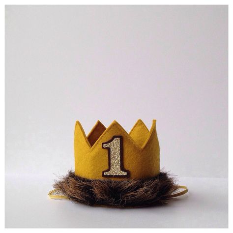 Mini Crown, Half Birthday, Wild One Birthday Party, Baby Boy First Birthday, Bday Party Theme, Cake Smash Photos, Birthday Crown, Elastic Headbands, Boy First Birthday