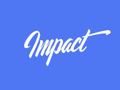 Impact script logo concept Deep Impact, Types Of Lettering, Script Logo, Logo Concept, Twitter Header, A Logo, Vimeo Logo, Get Inspired, Hand Lettering