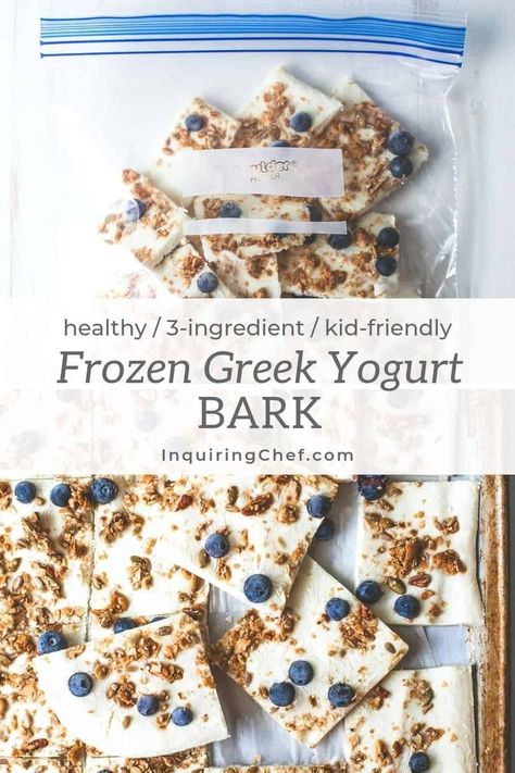 Frozen Greek Yogurt Bark, Greek Yogurt Bark, Yogurt Bark Recipe, Peanut Butter Oat Bars, Frozen Greek Yogurt, Frozen Yogurt Bark, Southern Breakfast, Creamy Yogurt, Yogurt Bark