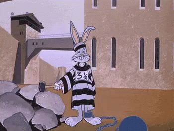 Bugs Bunny In Prison GIF - Prison Jail Bugsbunnyprison - Discover & Share GIFs Tapsi Hapsi, Tom Et Jerry, Looney Tunes Show, Tom Y Jerry, Looney Tunes Bugs Bunny, Looney Tunes Characters, Looney Tunes Cartoons, Morning Cartoon, Classic Cartoon Characters