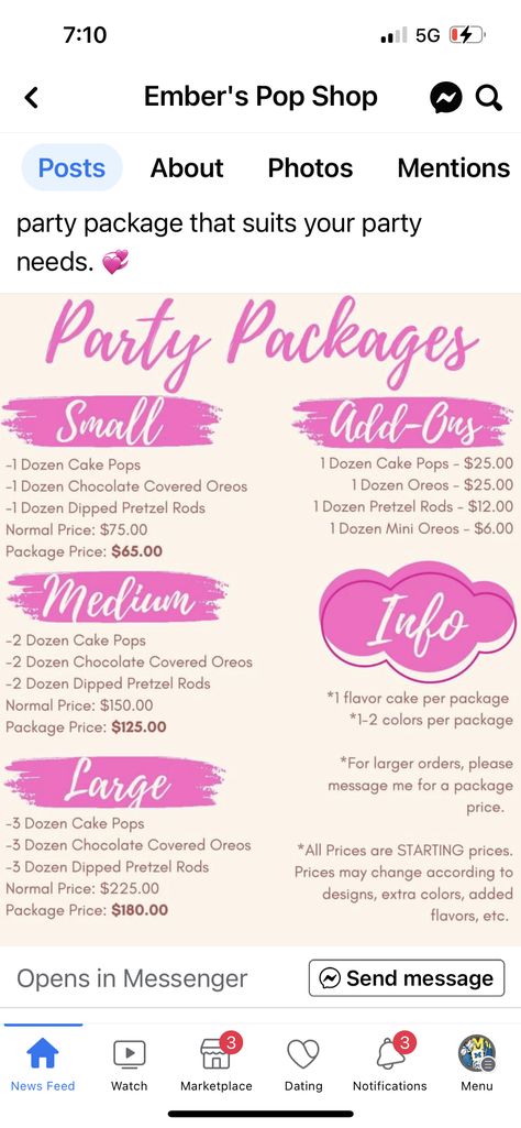 Treat Making Business, Dessert Table Price List, Dipped Treats Price List, Small Baking Business Ideas, Baking Business Ideas, Small Baking Business, Cake Business Plan, Strawberry Business, Sweets Business