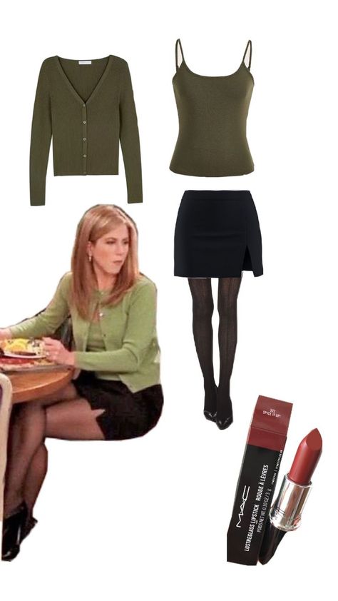 #rachelgreen #outfits #friends #inspiration #outfitideas Rachel Green Style, Rachel Green Outfits, Rachel Friends, Green Outfits, Downtown Outfits, Rachel Green, Friend Outfits, Green Outfit, Cute Everyday Outfits