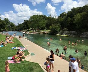 Texas Camping, Austin Activities, Beautiful Picnic, City Images, Austin Travel, Austin Skyline, Zilker Park, Barton Springs, Texas Places