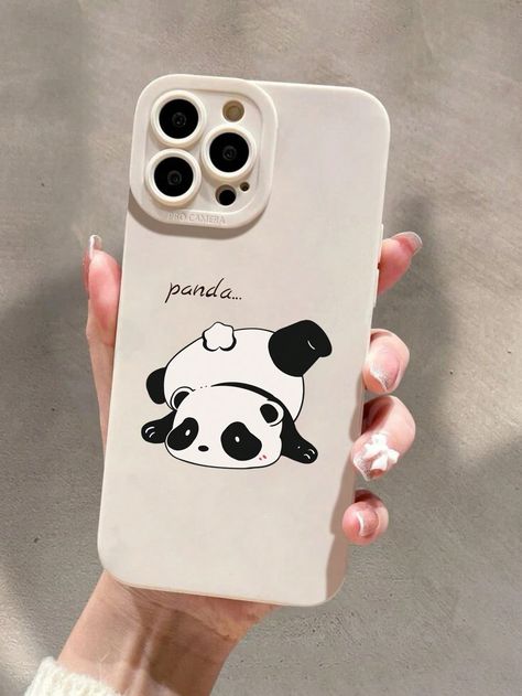 Multicolor  Collar  TPU  Phone Cases Embellished   Cell Phones & Accessories Phone Cover Ideas Aesthetic, Custom Phone Cases Ideas, Diy Phone Case Design, Phone Case Diy Paint, Panda Pattern, Tablet Cover, Iphone 6 Plus Case, Diy Paint, Cute Easy Drawings