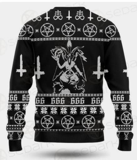 Sigil Of Baphomet, Satanic Shirt, Woolen Sweater, Personalized Sweater, Cross Shirts, Woolen Sweaters, Mens Fashion Blog, Sleeveless Hoodie, Sweater Gift