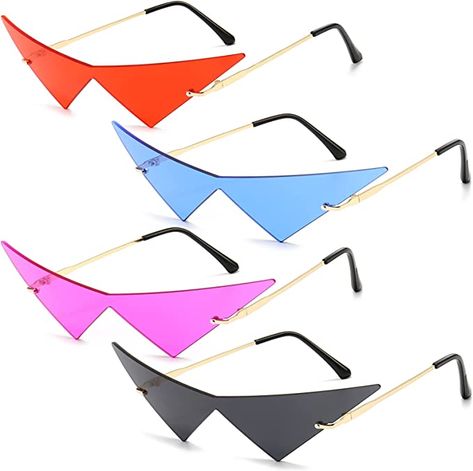 Prom Sunglasses, Triangle Sunglasses, Futuristic Costume, Festival Sunglasses, Men Party, Glasses Men, Man Party, Birthday Planning, Cool Sunglasses