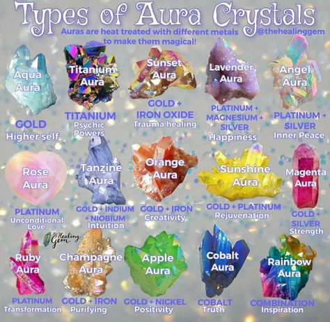 Energy Stones Crystal Healing, Love Aura, Apple Rainbow, Unicorn Day, Aqua Aura Crystal, Gemstones Chart, Crystal Seashells, Quarts Crystal, Crystal Healing Chart