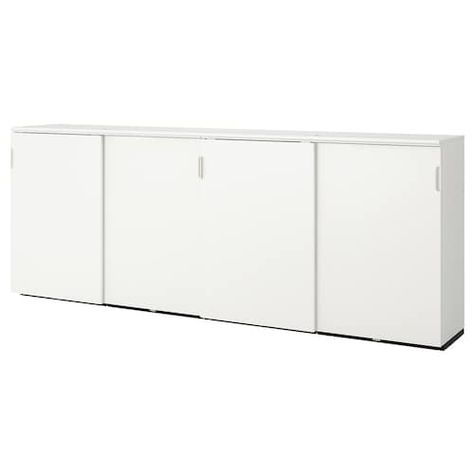 HAVSTA Storage with sliding glass doors - gray - IKEA Ikea Galant, Veneer Furniture, Ikea Storage Cabinets, Ikea Store, White Storage, Ikea Storage, Furniture Office, Viria, Drawer Unit