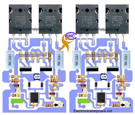 DIY audio amplifier circuit Audio Amplifier Circuit Diagram, Amplifier Circuit Diagram, Diy Audio Projects, Diy Amplifier, Dc Circuit, Class D Amplifier, Sound Boxes, Electronics Components, Electric Tools