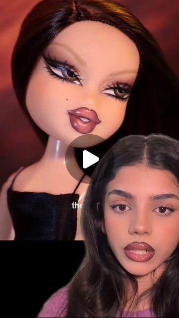 Bratz Lip Combo, Bratz Makeup Tutorial, Bratz Lips Tutorial, Bratz Lips, Doll Photoshoot, Bratz Doll Makeup, Bratz Makeup, Bear Makeup, Lip Tutorial