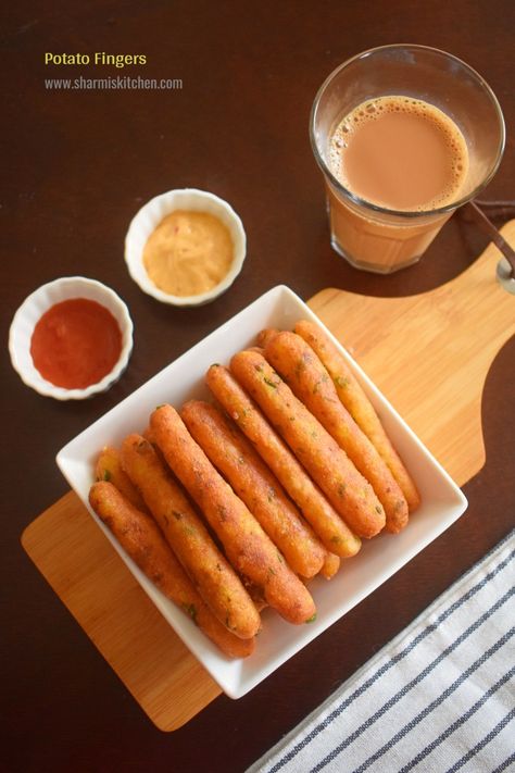 Crispy Potato Sticks, Potato Fingers, Finger Chips, Potato Stick, Easy Evening Snacks, Potato Snack, Potatoes Crispy, Crunchy Potatoes, Potato Sticks