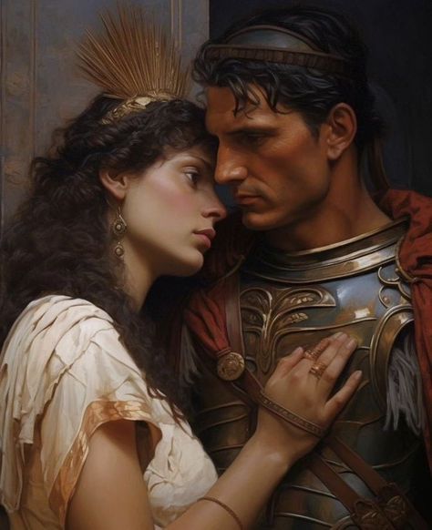 Vorstellung (@MensurMuse) / X Greek Myths Stories, Cleopatra And Julius Caesar, Kingdom Of Egypt, Cleopatra Art, Caesar And Cleopatra, Antony And Cleopatra, Roman Painting, Roman Man, Romance Covers Art