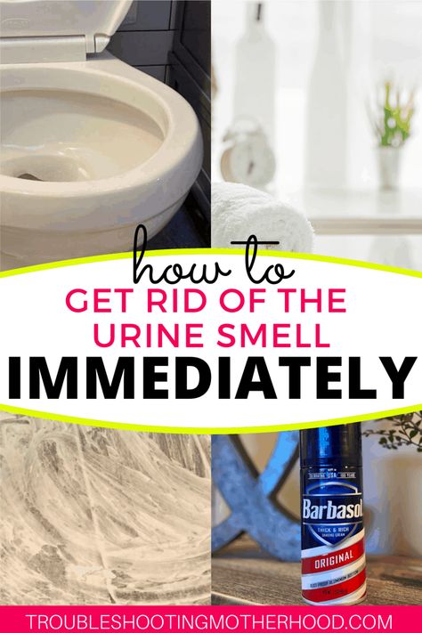 Wondering how to remove the horrible urine smell from your bathroom? Follow this quick guide on how to finally get the pee smell our of your bathroom once and for all! Quick trick for cleanup too! #stinkybathroom #boymom #peesmell #urinesmell #bathroomstinks How To Get Rid Of Urine Smell In Toilet, Cleaning Urine Smell From Bathroom, How To Get Urine Smell Out Of Bathroom, How To Remove Urine Smell From Bathroom, Get Rid Of Urine Smell In Bathroom, How To Get Rid Of Pee Smell In Bathroom, How To Get Pee Smell Out Of Bathroom, How To Get Rid Of Urine Smell In House, Pee Smell Out Of Bathroom