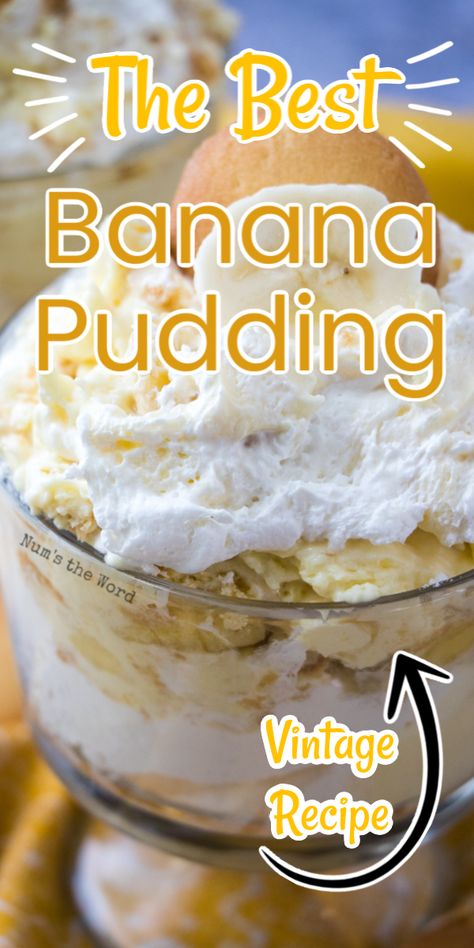 Creamy Banana Pudding Recipe, The Best Banana Pudding, Banana Pudding From Scratch, Easy Banana Pudding Recipe, Homemade Banana Pudding Recipe, Old Fashioned Banana Pudding, Cheesecake Banana, Banana Pudding Desserts, Easy Banana Pudding