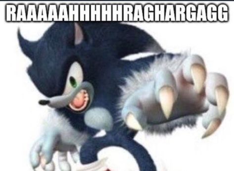 Funny Sonic Images, Sonic Moodboard, Werewolf Sonic, Sonic Reaction Images, Sonic Images, Sonic Dash, Sonic Unleashed, Art Jokes, Sonic Funny