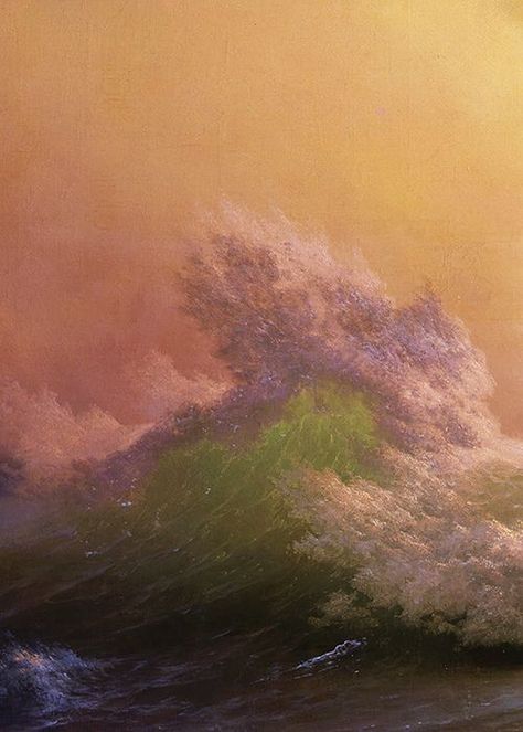 The Ninth Wave - Ivan Aivazovsky Detail The Ninth Wave, Ivan Aivazovsky, Marine Artist, Sea Painting, Russian Artists, Russian Art, Pablo Picasso, Painting Illustration, The Ocean