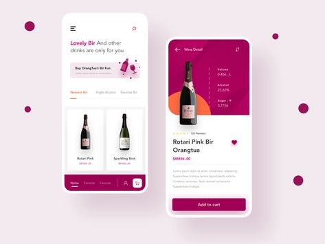 Wine Shop App by M Rizky Edriansyah Wine App Design, Wine Website, Wine App, Wine Shop, Mobile Ui Design, Ios Design, App Template, Mobile App Ui, App Ui Design