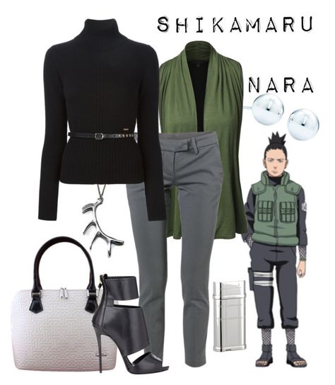 "Shikamaru Nara from Naruto" by laniocracy ❤ liked on Polyvore featuring Tiffany & Co., J.TOMSON, Dondup, Dsquared2, Cartier, Bravo and Giuseppe Zanotti Green Waistcoat, My Hero Academia Costume, Shikamaru Nara, Kostum Cosplay, Geek Clothes, Nerd Fashion, Disney Inspired Fashion, Character Inspired Outfits, Fandom Fashion