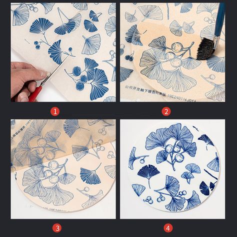 1PC Pottery Ceramic Clay Transfer Paper Underglaze Flower Paper High Temperature Jingdezhen Ceramic Underglaze, Flower Paper, White Stickers, Ceramic Clay, Transfer Paper, High Temperature, Paper Flowers, Blue And White, Ceramics