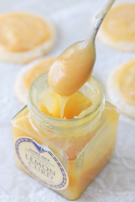 Trader Joe’s Lemon Curd Recipes, Lemon Curd Dessert, Lemon Scented Candle, Lemon Bar Cookies, Lemon Curd Tart, Lemon Bars Recipe, Lemon Curd Recipe, Dessert Spread, Buttery Cookies