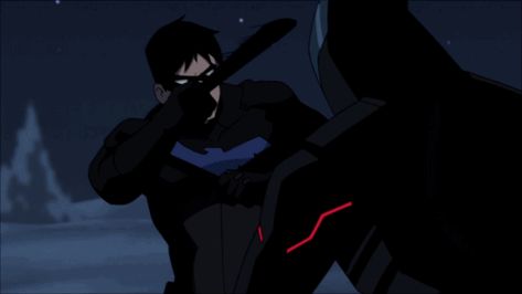 Nightwing Gif, Robin Gif, Dc Gif, Nightwing Young Justice, Batman Gif, Filipino Martial Arts, Robin Dc, Animated Man, Univers Dc