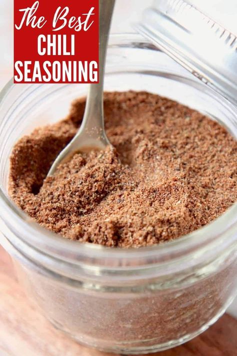 Best Chili Seasoning, Gluten Free Chili Seasoning, Chili Seasoning Mix Recipe, Vegan Whole 30, Homemade Chili Seasoning Mix, Chili Seasoning Recipe, Easy Homemade Chili, Homemade Chili Seasoning, Spice Rubs