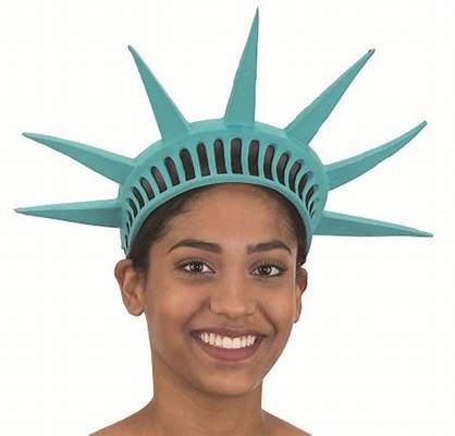 Statue Of Liberty Crown, Patriotic Costumes, Patriotic Hats, Lady Liberty, Halloween Costumes College, Dress Up Costumes, Costume Hats, Women's Costumes, Summer Holiday