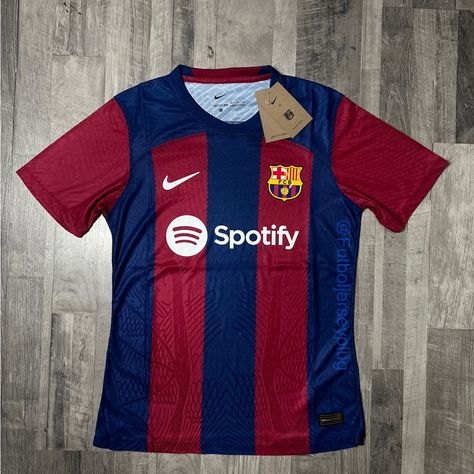 Brand New 2023/24 Fc Barcelona Home Jersey [Player Edition] Slim Fit Jerseys Are True To Size Check Us Out On Ig Futboljerseyplug For Cheaper Prices I Will Not Accept Offers Football Jersey Barcelona, Barca Jersey, Jersey Barcelona, Peru Soccer, Camisa Barcelona, Barcelona Jersey, Barcelona T Shirt, Barcelona Shirt, Wishlist Christmas