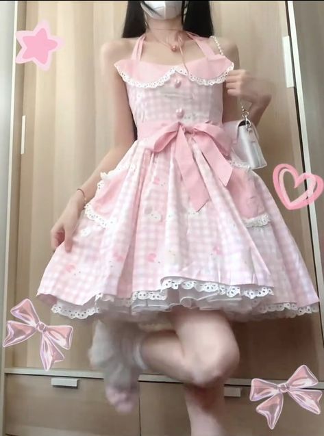 Cutecore Dress, Alt Fits, Coquette Kawaii, Future Clothes, Bunny Outfit, Princess Gown, Kawaii Dress, Sweet Lolita, Other Outfits