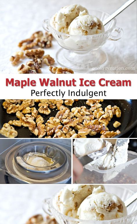 Maple Nut Ice Cream Recipe, Maple Walnut Ice Cream Recipe, Block Party Desserts, Maple Walnut Ice Cream, Maple Ice Cream, Fun Fall Desserts, Best Ice Cream Maker, Walnut Ice Cream, Desserts For Parties