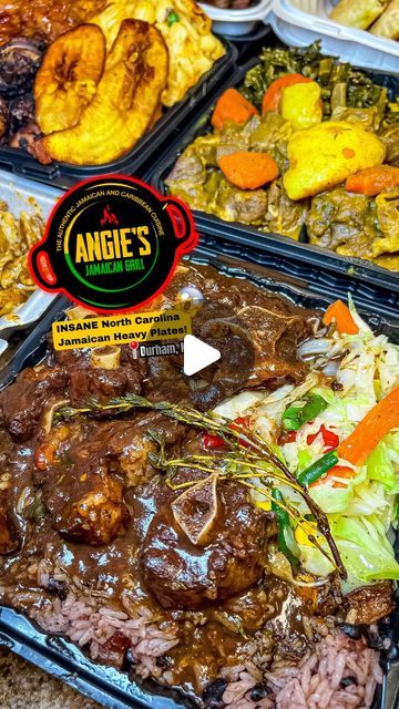 NC Food & Fun | Briana & Roger on Instagram: "🗣If you love Jamaican food like GREEDY folk love a buffet, THIS recommendation if for you! Ahhhh - we got 🅃🅁🄰🄿🄿🄴🄳 AGAIN! Let’s keep it 100… TOP NOTCH Jamaican food spots are rare here in NC. Stoked to see Angie’s Jamaican Grill open (opened back in February 2023) as Angie is a Jamaican native that knows her way around the kitchen when it comes to Jamaican cuisine! This spot has a 4.8 google rating (that’s higher than most Chick-Fil-A’s) and the line that you’ll find at Angies co-signs the greatness! Mrs. Angie has been cooking all her life and actually has a restaurant in Jamaica. Her restaurant here in America is very authentic to what you’ll find at the Jamaican location. Everything from her curry seasoning is imported straight from J Keep It 100, Curry Seasoning, Jamaican Cuisine, Jamaican Food, Food Spot, Jamaican Recipes, February 2023, Chick Fil A, Love A