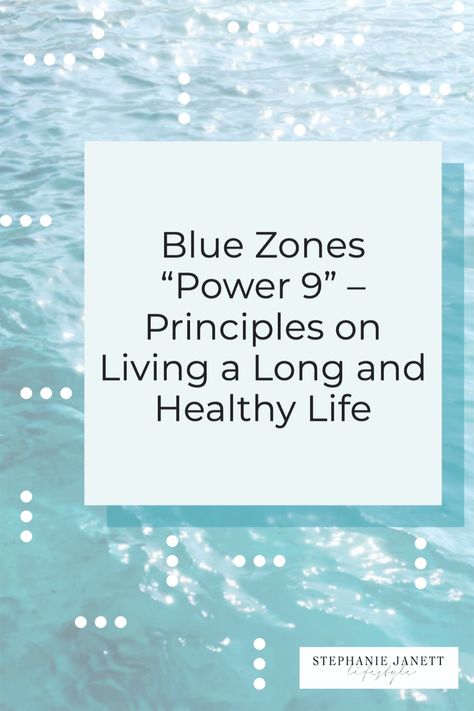 Design your lifestyle by implementing healthy daily practices with the “Power 9” Blue Zone principles. Live longer, healthier and happier lives with 9 elements that influence increased longevity. Want to live to 100? Try these 9 Blue Zone lifestyle tips that are centered around holistic wellness. Wellness tips from Blue Zone regions around the world. #wellness #bluezones #power9 #healthylifestyle #dailypractices #mindbodyspirit #selfcare #longevity Blue Zone Lifestyle, Blue Zones Lifestyle, Blue Zone Diet, Health Bulletin Boards, Blue Zones Diet, Blue Zones Recipes, 9 Elements, Zone Recipes, Healthy Journey