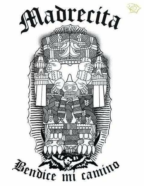 Dia De Los Muertos Decorations Ideas, Aztec Symbols, Ancient Mexico, Tie Dye Patterns Diy, Mexican Art Tattoos, Aztec Tattoo Designs, Pinstripe Art, Weird Drawings, Mexican Culture Art