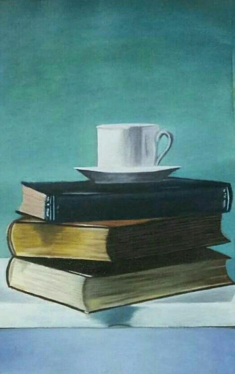 Acrylic Painting Books, Books Painting Art, Book Painting Ideas On Canvas, Drawing Gifts, Books Painting, Book Painting, Painting Books, Paint Inspo, Cup Art