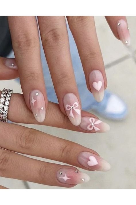 Almond Nails Flower Design, Aesthetic Nail Art Designs, Nail Anatomy, Aesthetic Nail Art, Mail Inspo, Mail Inspiration, Nail Inspired, 20 Aesthetic, Natural Gel Nails