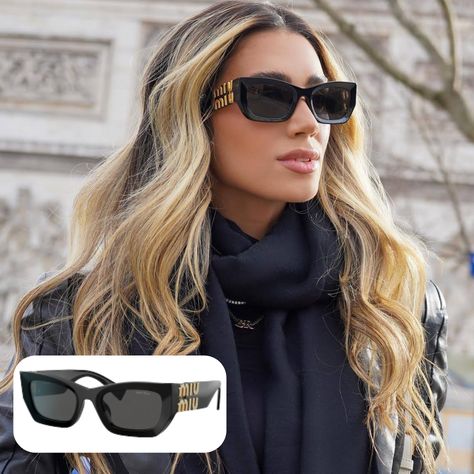 Paris Girls Trip, Miumiu Sunglasses, Miu Miu Glasses, Chill-out Music, Miu Miu Sunglasses, Minimalist Beauty, Black Cat Eye Sunglasses, The Beauty Department, Rectangle Sunglasses