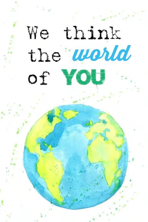 Planning Teacher Appreciation Week Celebrations: We Think the World of You Teacher Appreciation Week Themes, Around The World Theme, Teacher Retirement Gifts, World Teachers, Teacher Retirement, Teacher Appreciation Week, Appreciation Gifts, Retirement Gifts, Make A Difference